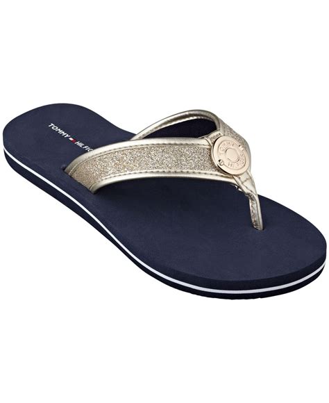 tommy hilfiger flip flops women's.